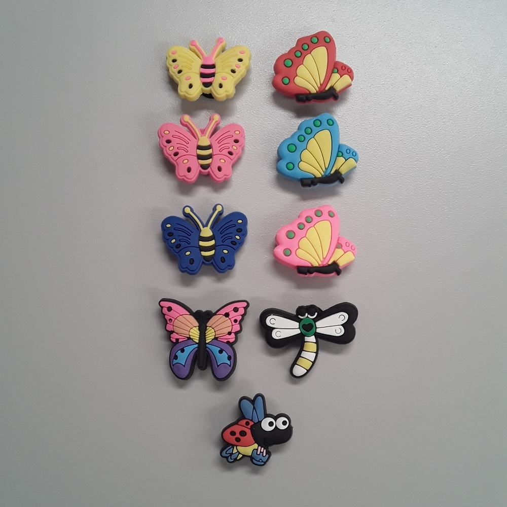 9 New Croc Charm Lot